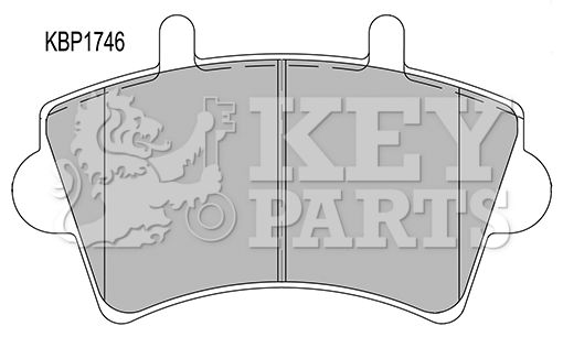 KEY PARTS Комплект тормозных колодок, дисковый тормоз KBP1746